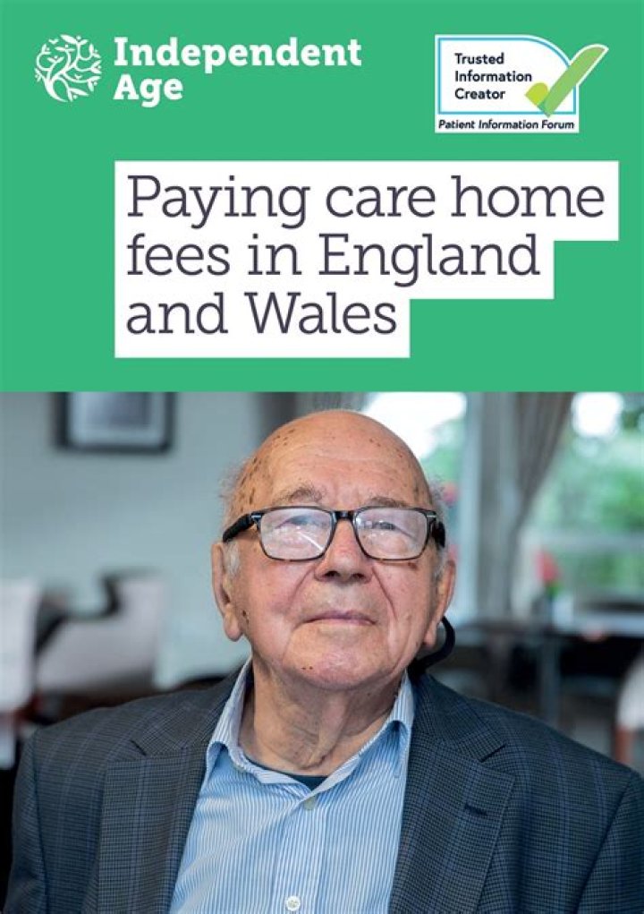 Paying for care home fees in England